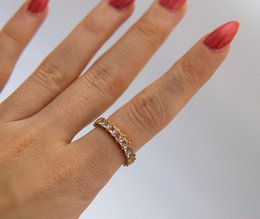 Square Eternity Crystal Band