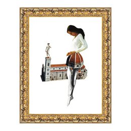 Collager dedikeret til Firenze - Fine Print Analog Collage