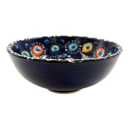 Keramikschale - Evil Eye - Dunkelblau - 12 cm