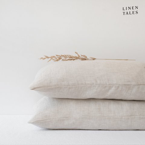 Natural Stripes Linen Pillowcase