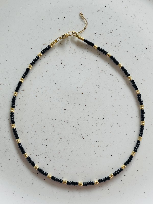 Ketting Zwart en goud