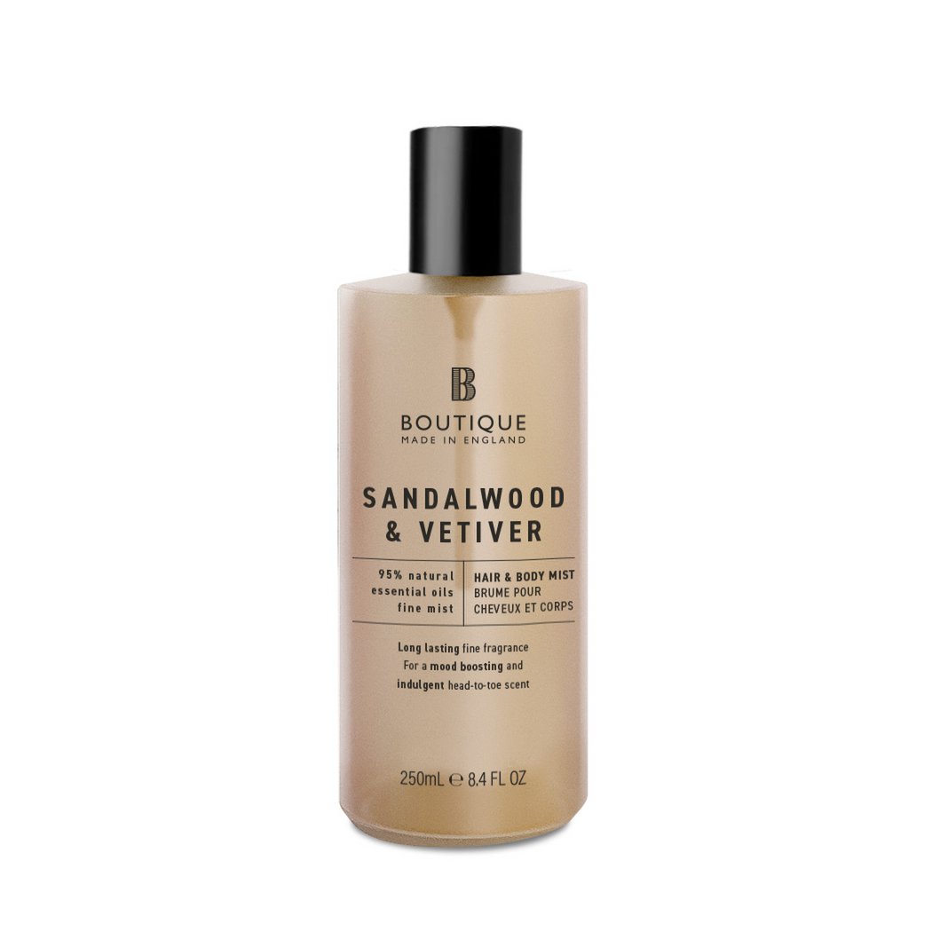 Boutique Scent Sandalwood & Vetiver Hair & Body Mist 250ml
