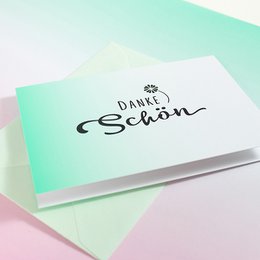 Mini-Grußkarte Dankeschön