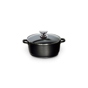 Berndes - Vario Click Kookpan met Glazen Deksel Ø 16 cm - Zwart