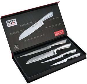 RESTO 95606 Merope – 4-teiliges Messerset aus Edelstahl