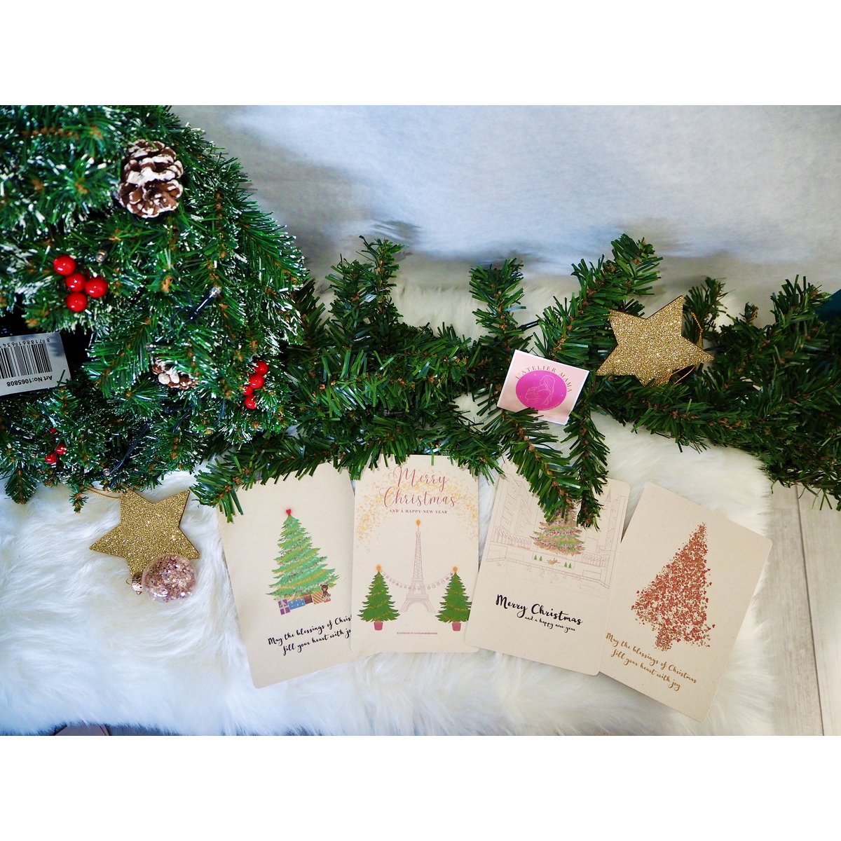 Christmas card 'Blessings of Christmas(tree)