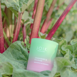 JOIK Home & Spa - Świeca zapachowa Truskawka & Rabarbar - 150 gr