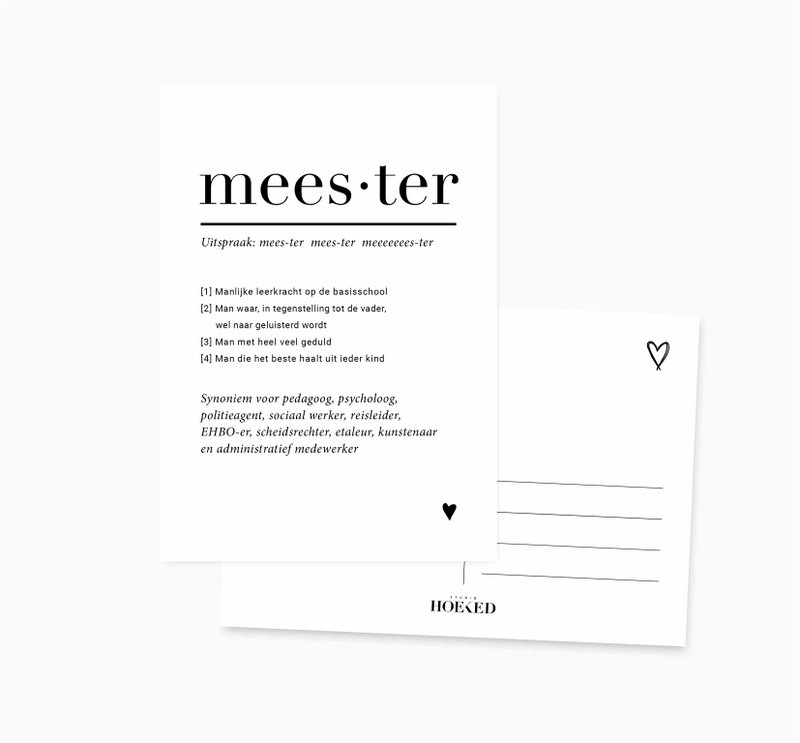 A6 Postkarte || Meister