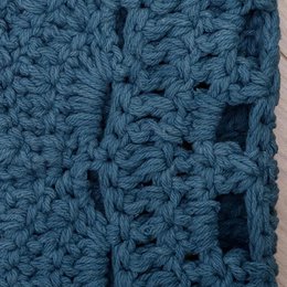 ALMA BLAUW gehaakt kindervloerkleed