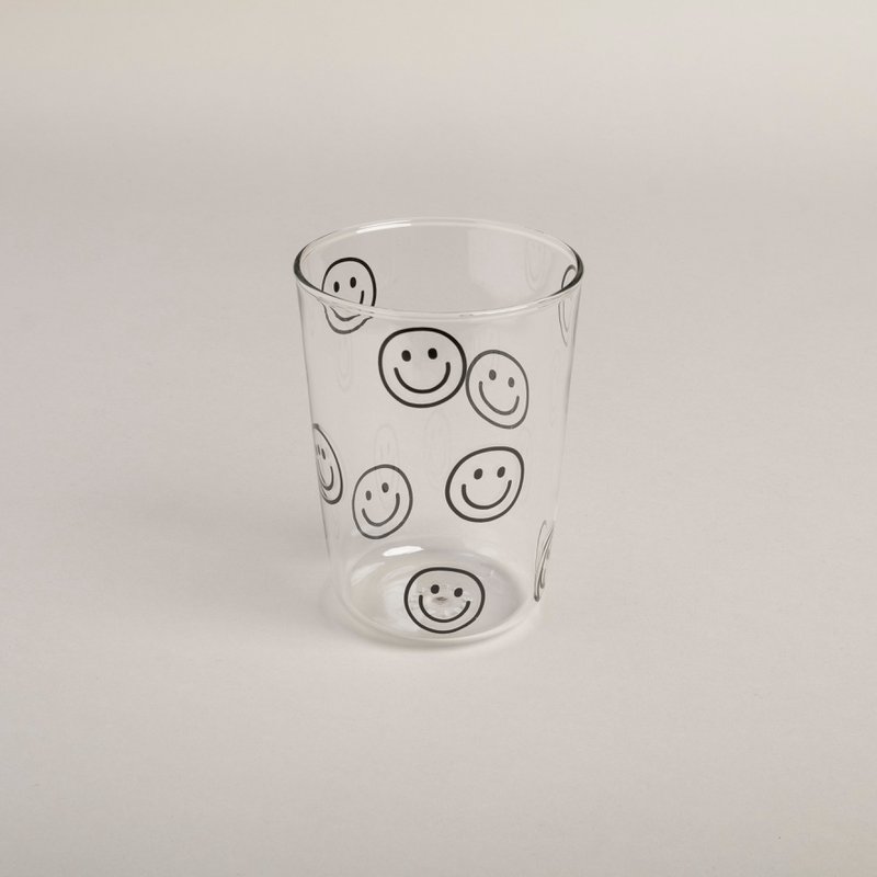 Trinkglas Smileys schwarz (VE = 6 Stk)