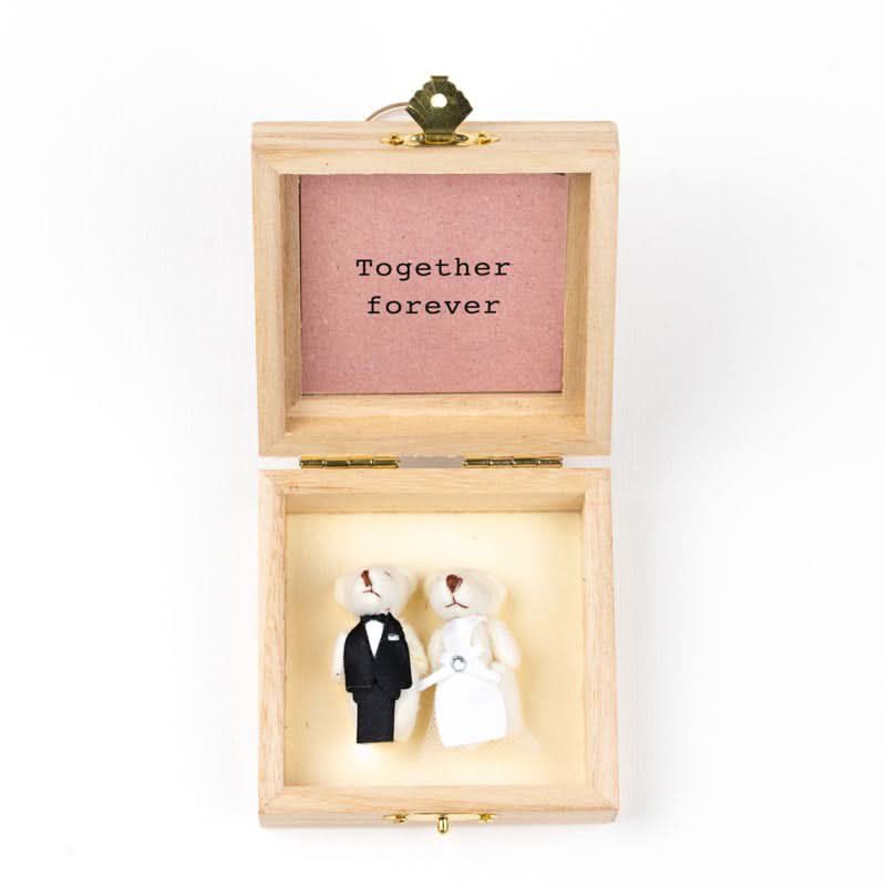 Bear couple in box