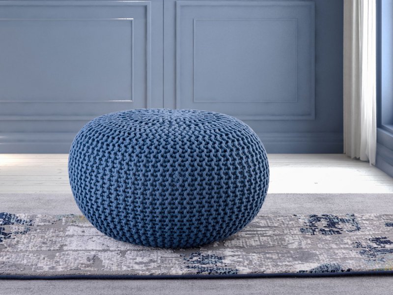 Pouf outdoor ø55cm Sitzpouf Terrasse Pool Garten