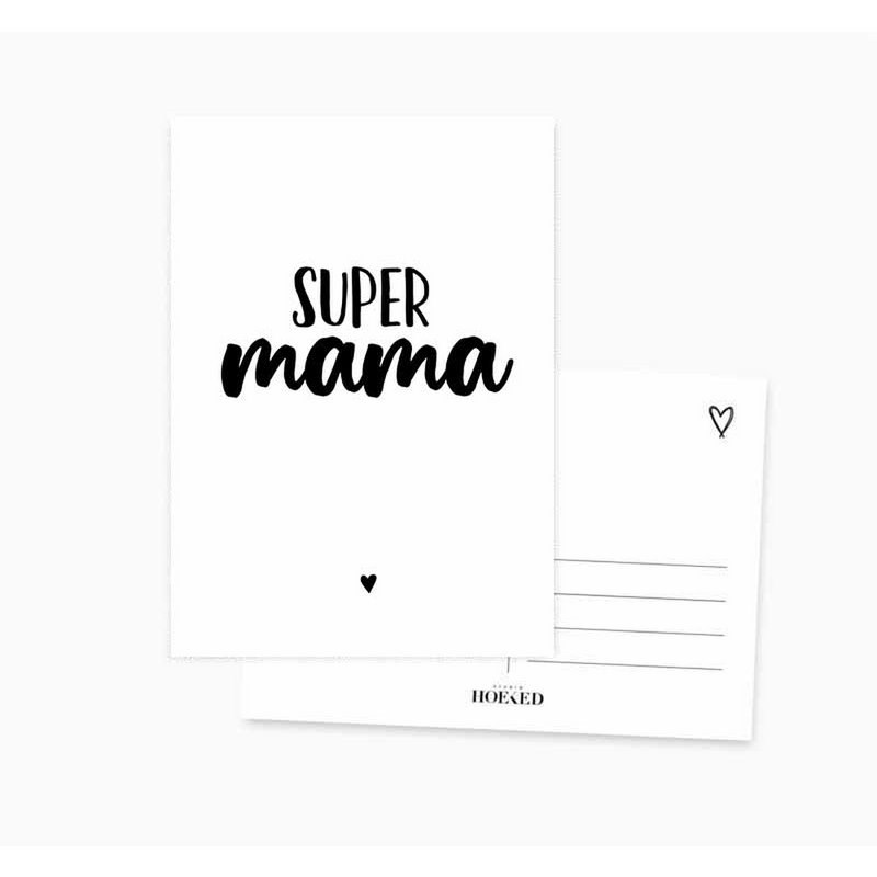 A6 Ansichtkaart || Super mama