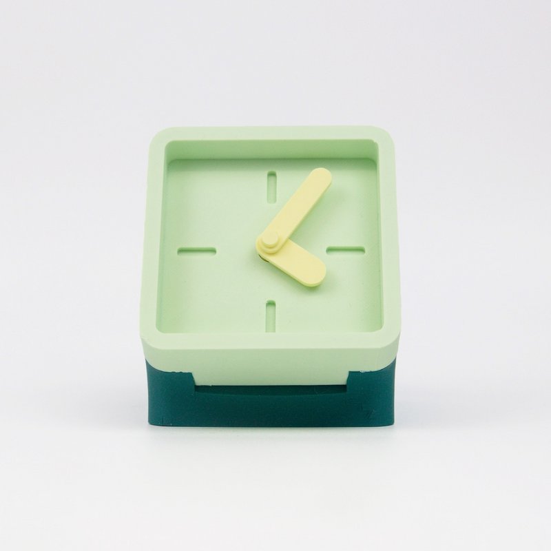 Horloge de bureau Green et menthe