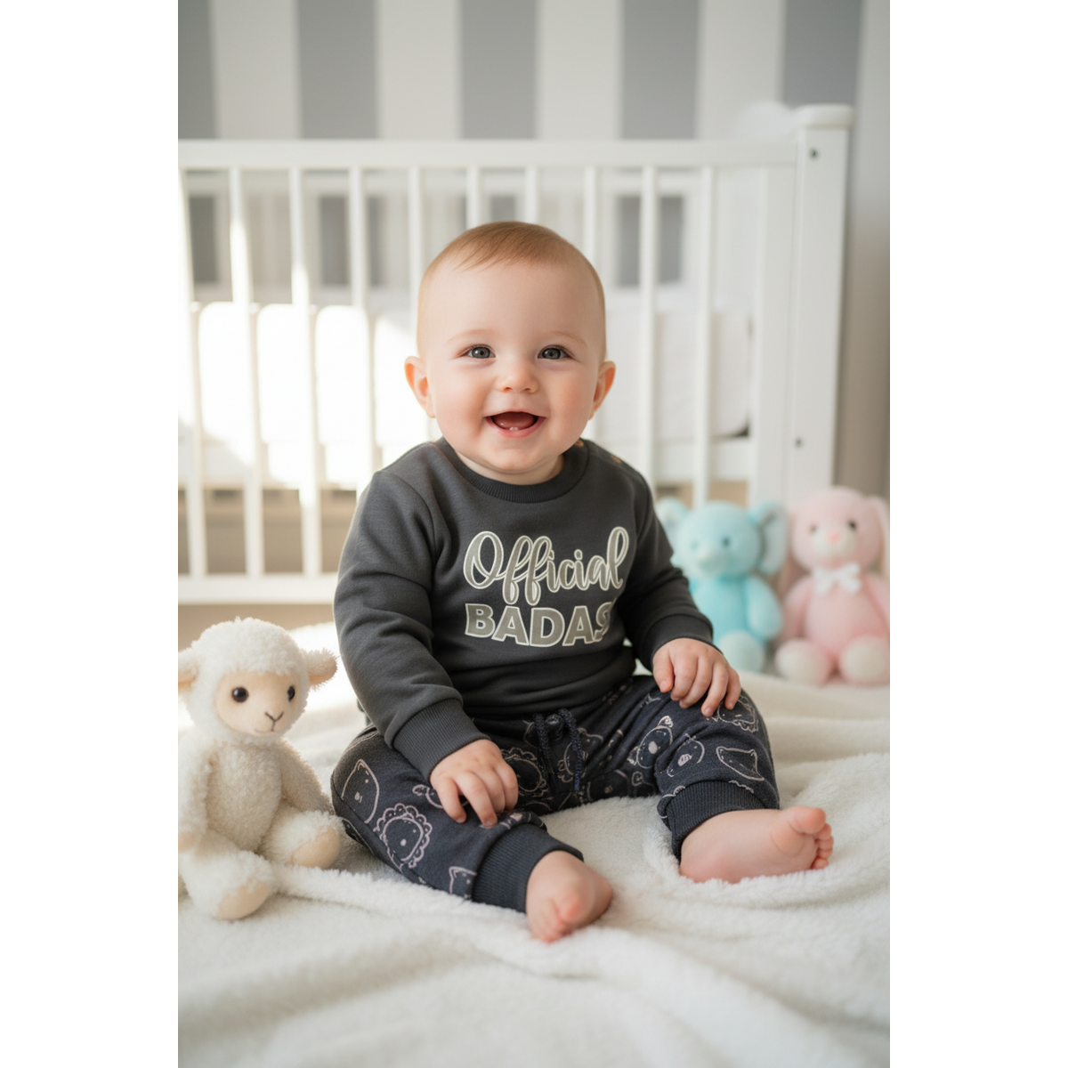 Little Chiq Baby Sweater 'Official Badass"
