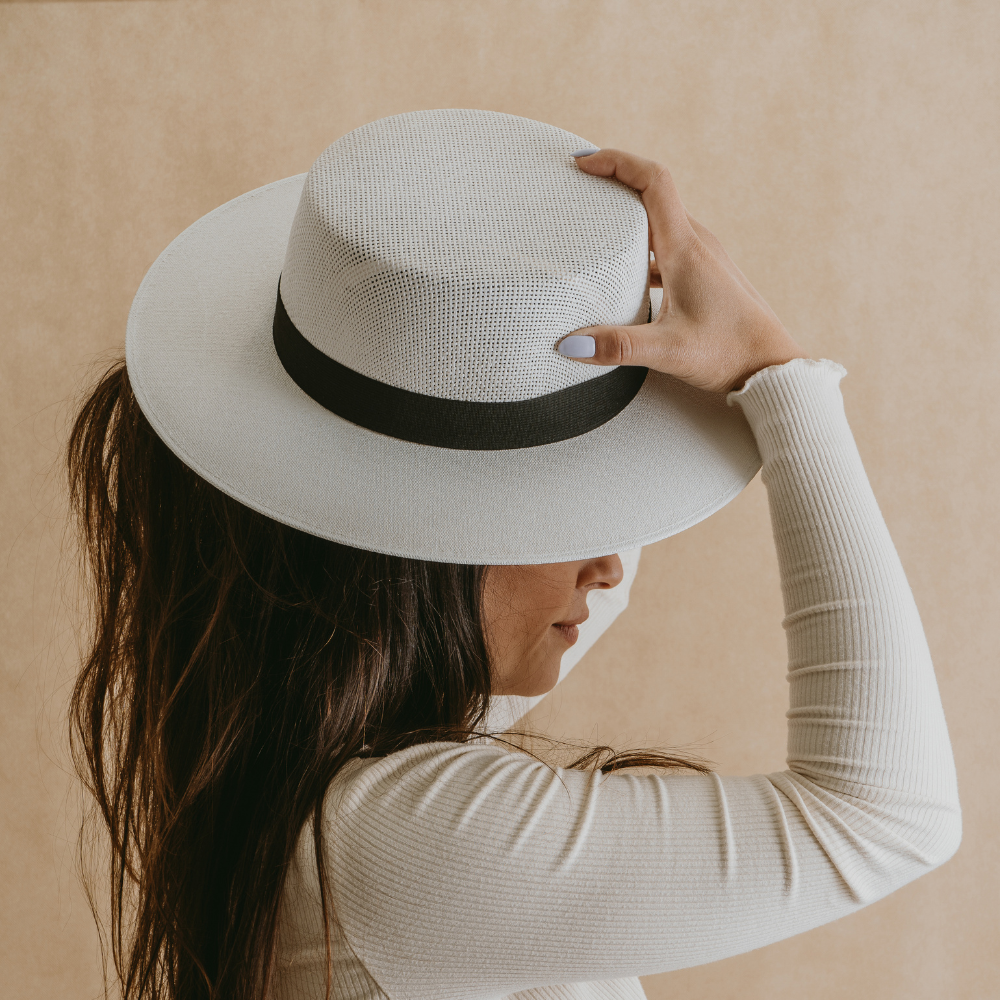 Monterrey · White boater hat