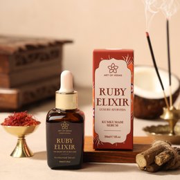 Ruby Elixir Kumkumadi Serum – 30ML | Ayurvedic Brightening & Rejuvenation Serum for Radiant Skin