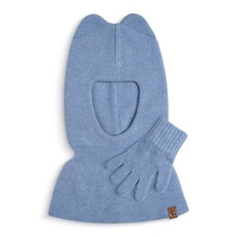 Kids' Knit Balaclava & Gloves Cotton 2-Piece
