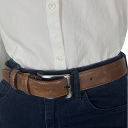 Monogramm Ledergürtel | Echtes Leder | Herren & Damengürtel | 3,5 cm | 8 Farben