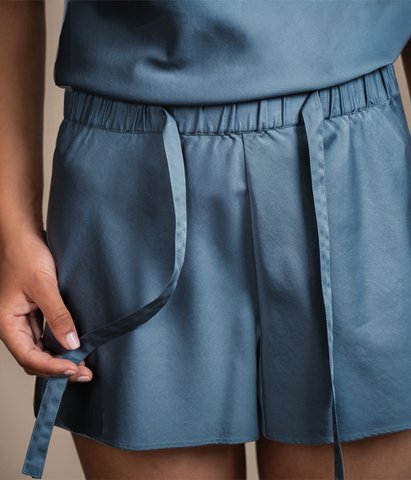 Pajamas: shirt + shorts Dream Touch Silver Blue
