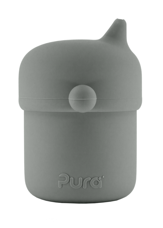 Pura my-my Silikon-Trinkbecher 150 ml – Grau