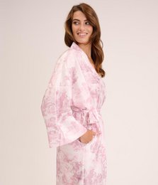 Albornoz kimono lluvia Toile Malva