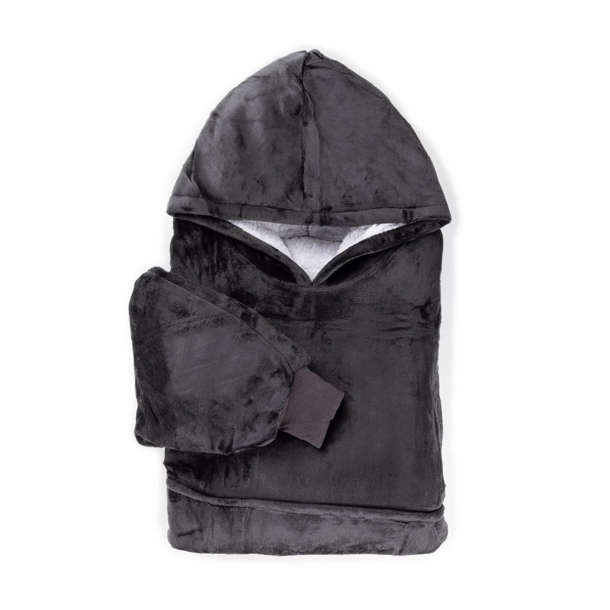 Vitapur - Couverture à capuche + chaussettes - Gris