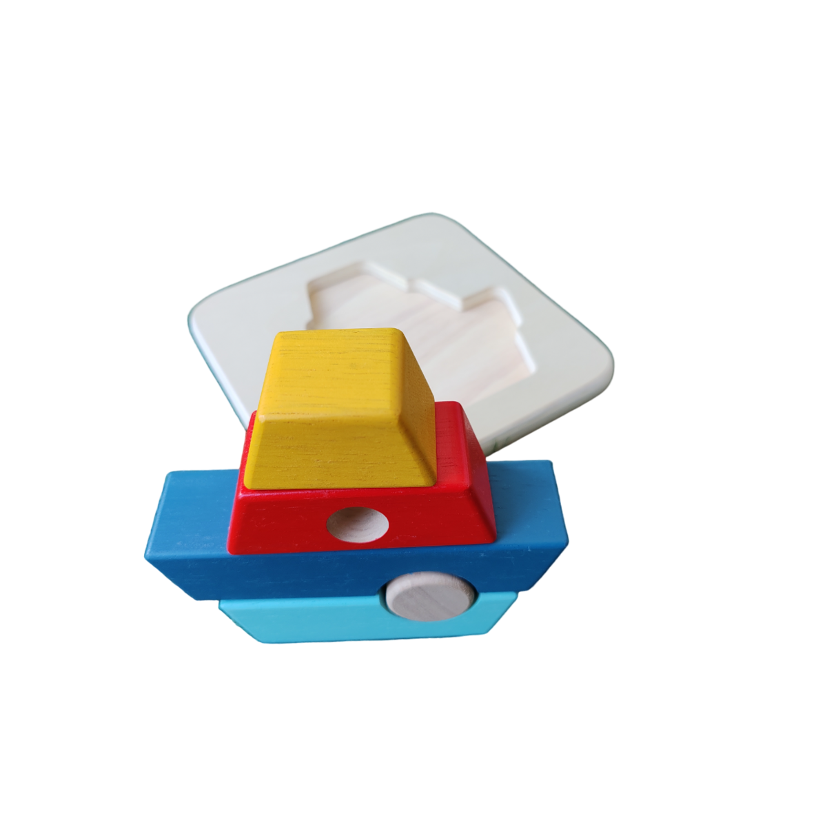 3D -Bootsholz -Puzzle - Baugruppe & Stapel - 12 m+ Holzspielzeug