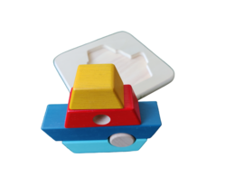 Puzzle in legno in barca 3D - Assemblaggio e stack - 12 m+ giocattolo in legno