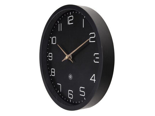 Zegar ścienny nXt ECO 30cm czarny