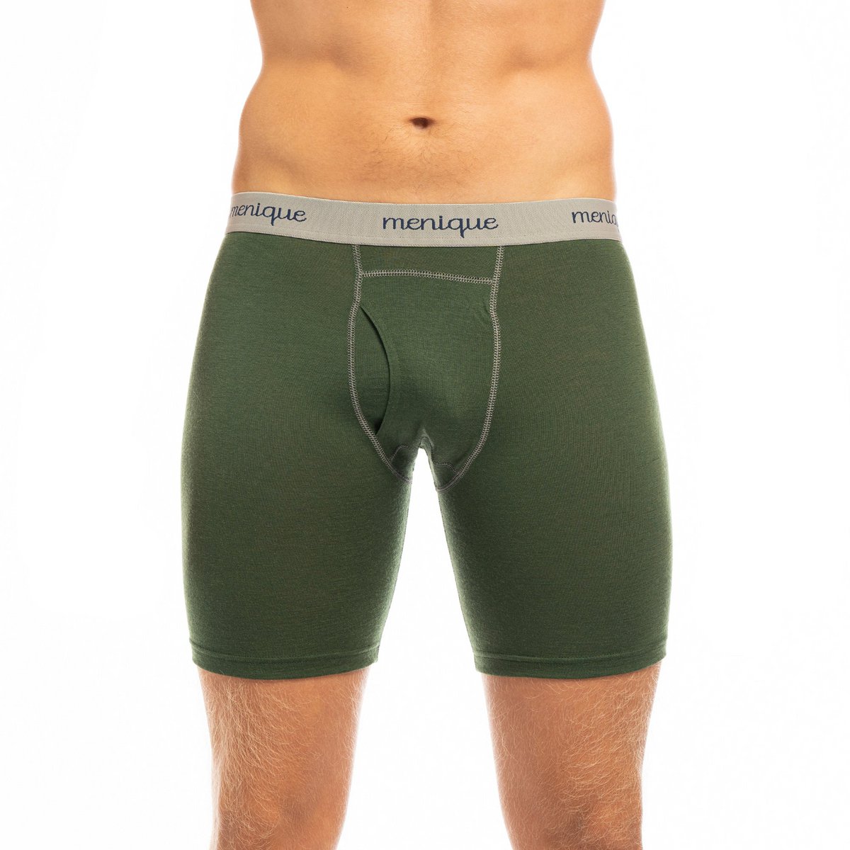 Men's Boxer Briefs 160 Merino Dark Green
