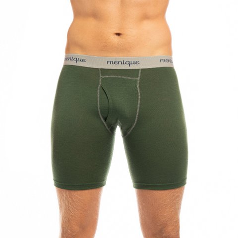 Boxershort heren 160 Merino donkergroen