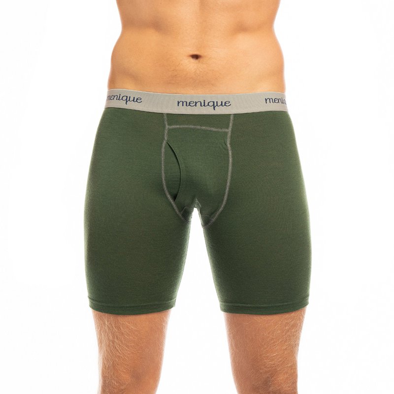 Men's Boxer Briefs 160 Merino Dark Green