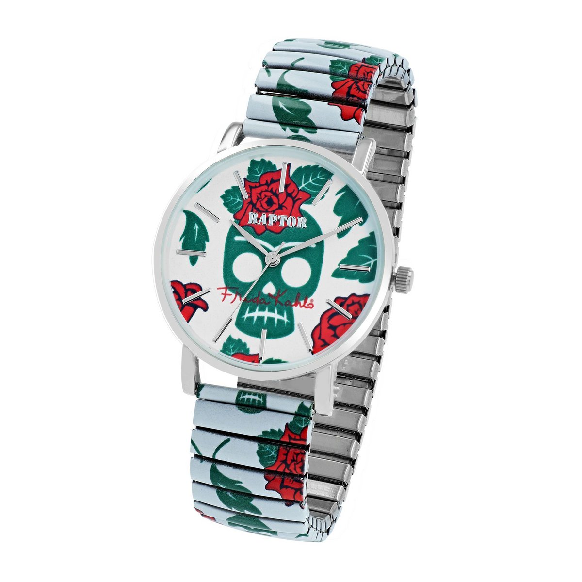 Damski zegarek na rękę Raptor „Frida Kahlo Edition” ze sznurkiem