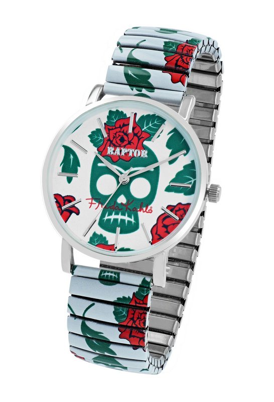 Damski zegarek na rękę Raptor „Frida Kahlo Edition” ze sznurkiem