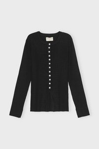 still rib cardigan