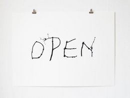 OPEN (poziomo) - sitodruk
