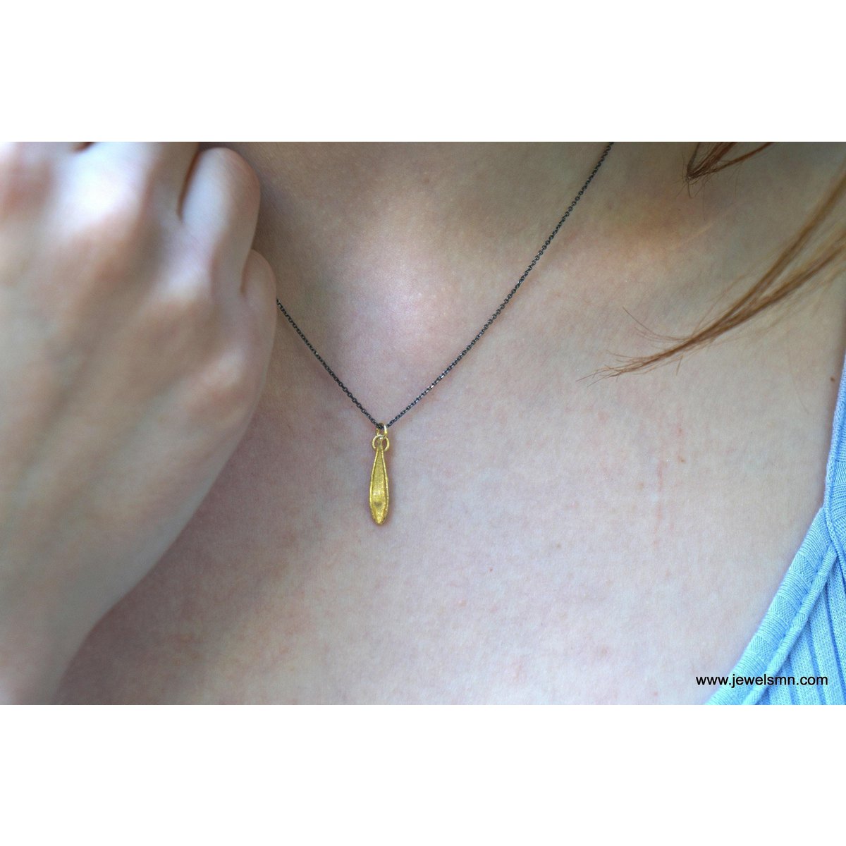 Real Olive Leaf Gold Necklace, Handmade Nature-Inspired Jewelry, Organic Tree Pendant, Gift for Luck & Success, Sterling Silver 925