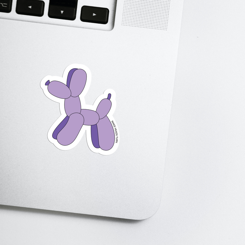 Gestanste sticker "Ballonhond"
