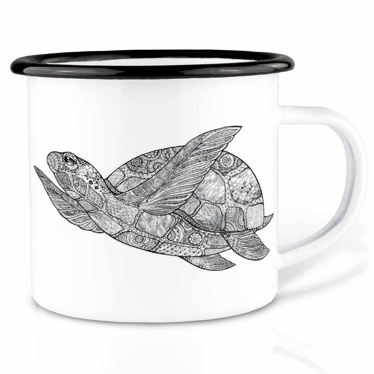 Enamel cup – turtle