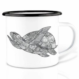 Enamel cup – turtle