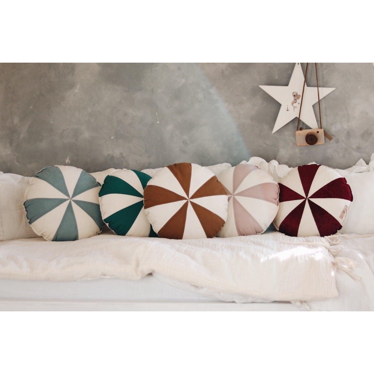 Almohada Patchwork “Caramelo Caramelo”