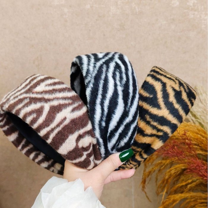 Hoofdband met zebraprint