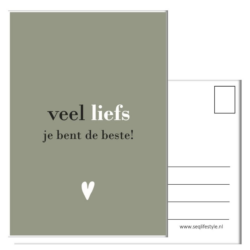 Grußkarte A6 - Viel Liebe