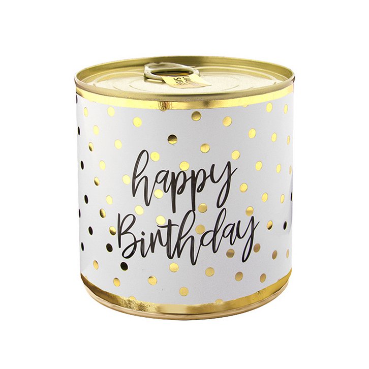 Cancake Happy Birthday Polka Dots Zitrone