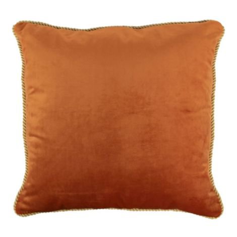 Cushion velvet gold orange 45x45cm