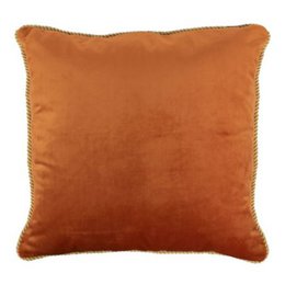 Kissen samt goldorange 45x45cm