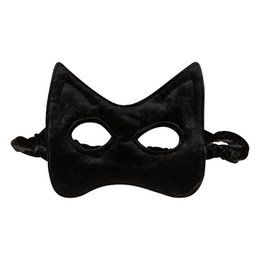 Sort kattemaske