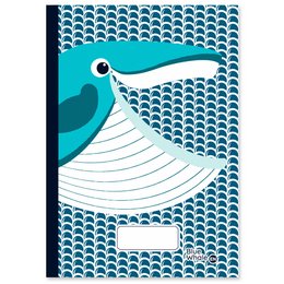 A5 notebook | Whale | Recycled paper - Made in France