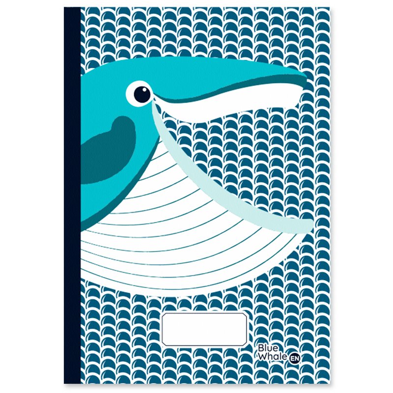 A5 notebook | Whale | Recycled paper - Made in France